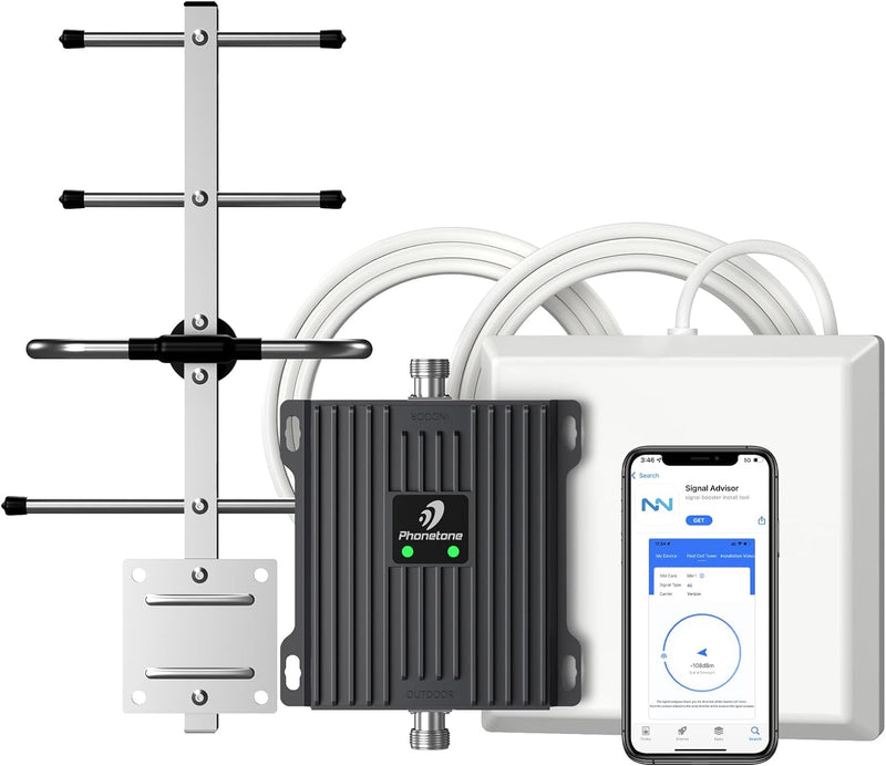 Phonetone Cell Phone Signal Booster for Verizon and AT&T, Boost - Scratch & Dent