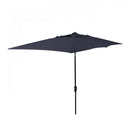 ASTELLA 101" SOLID PRINT RECTANGLE MARKET PATIO UMBRELLA-10FTX6FT - NAVY BLUE - Like New