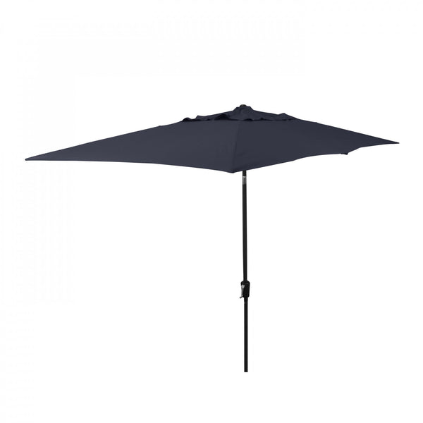 ASTELLA 101" SOLID PRINT RECTANGLE MARKET PATIO UMBRELLA-10FTX6FT - NAVY BLUE - Like New