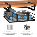 HOME ZONE 11"W STEEL MESH BASKET UNDER SHELF CABINET PULL-OUT - BLACK - Like New