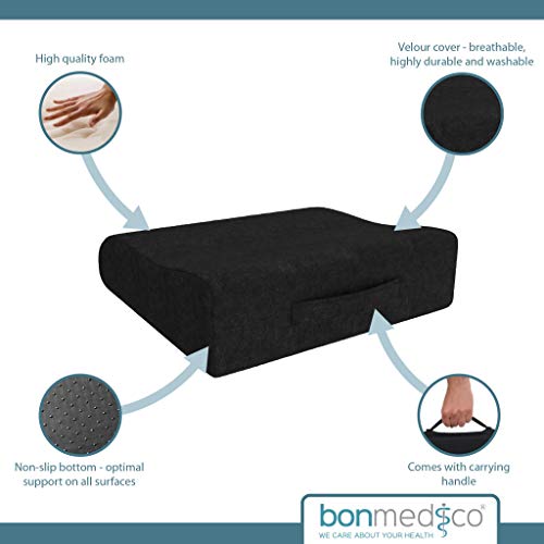 BONMEDICO ORTHOPEDIC BOOSTER SEAT CUSHION 18 X 13 X 3.1 - BLACK - Like New