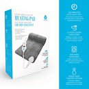 PURSONIC EXTRA LARGE ELECTRIC HEATING PAD FOR BACK PAIN RELIEF 12X24 - GRAY - Like New