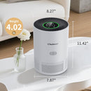 CHUBOOR AIR PURIFIERS LARGE ROOMS UP TO 1200FT² H13 TRUE HEPA - SILVER WHITE - Like New