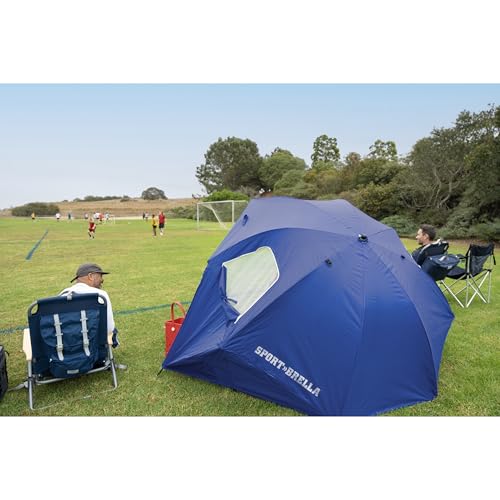 SPORT-BRELLA PREMIERE REG UMBRELLA SHELTER FOR SUN RAIN PROTECTION - BLUE - Like New
