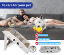 Pets Depot Set 3 in 1 Grey Dog Stairs High Beds Mastiff 3 In 1 - Black - Brand New