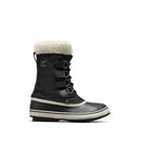 2084921011 SOREL WOMEN WINTER CARNIVAL WATERPROOF BOOT BLACK, STONE SIZE 8.5 - Brand New