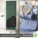 GAIAM YOGA MAT 68"L X 24"W X 6MM THICK 05-64750 - LUMINARY - Brand New