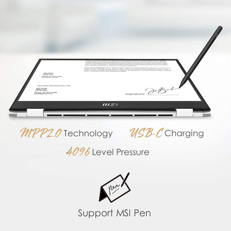 MSI E13 Flip Laptop 13.4 1920x1200 Touch i7-1185G7 16 RAM 512GB SSD Win 10 - Brand New
