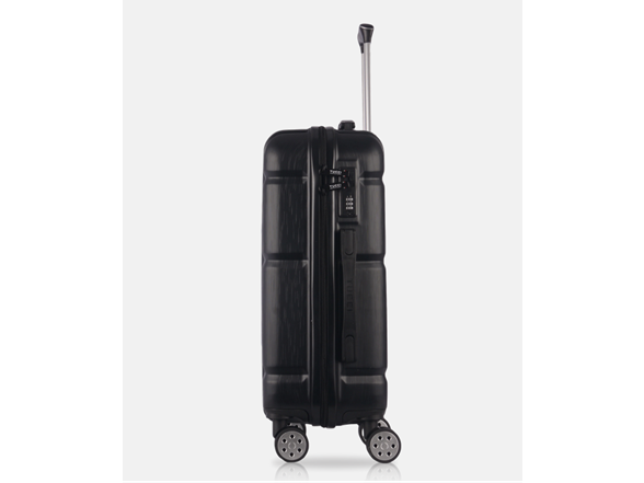 TUCCI MASSA SPINNER WHEELED SUITCASE 3 PIECE SET (20", 26", 30") - BLACK - Like New