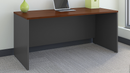 Bush Business Furniture Office Desk 66"W x 30"D Hansen Cherry/Graphite Gray Like New