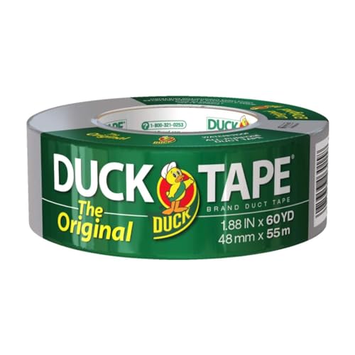 DUCK THE ORIGINAL DUCK DUCT TAPE, 1 PACK 1.88" X 60 YARD, 394475 - SILVER - Brand New