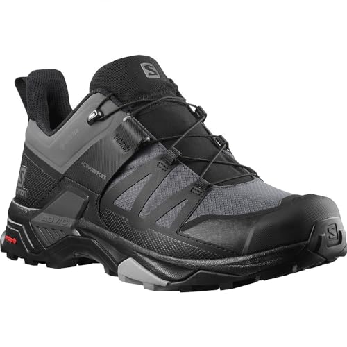 L41385100 Salomon Men's X Ultra 4 Gore tex Hiking Shoes Magnet/Black Size 10.5 - Brand New