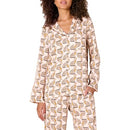 AMAZON ESSENTIALS LADIES LONG-SLEEVE SATIN SLEEP SHIRT - SIZE 2XL - LEOPARD - Brand New