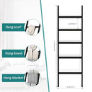 POXAKA BLANKET LADDERS FOR THE LIVING ROOM 5-TIER BLANKET HOLDER - WOOD - Like New