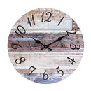 STONEBRIAR VINTAGE FARMHOUSE 14 INCH ROUND HANGING CLOCK SB-6220A - BROWN - Brand New