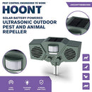 HOONT MOTION ACTIVATED ULTRASONIC FLASHING STROBE OUTDOOR SOLAR DEER REPELLER - Brand New