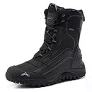 ROCKMARK Men's Winter Snow Boots, Snow Boots Mid-Calf Waterproof Insulated Black - Brand New