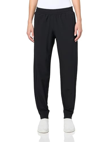 ADIDAS WOMEN'S PACER ALL GYM 3-STRIPES WOVEN MID-RISE PANTS BLACK SIZE L - Brand New