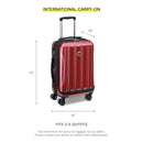 DELSY Paris Helium Aero Hardside Expandable Luggage Spinner Wheels Blue Cobalt - Brand New