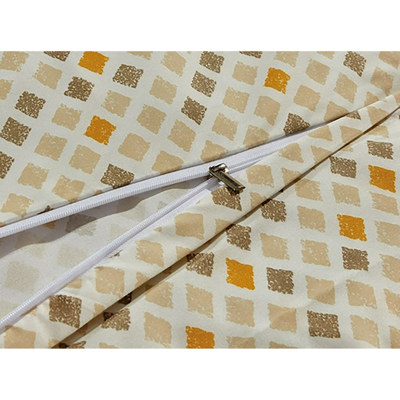 BIBB HOME 300 THREAD COUNT PERCALE WEAVE BEDDING, FULL/QUEEN - MELANGE - Like New