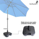 SUNLAX Patio Umbrella Base Outdoor Market Table Umbrella Stand Weight - Black - Like New