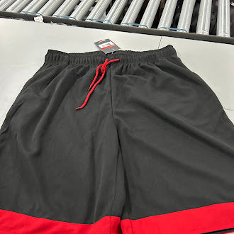 JUMP START BLACK AND RED BASKETBALL MESH SHORTS - SIZE: MEN L - BLACK/RED - Brand New