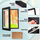 Pinkunn 8 Pcs Kids Art Frame Black Kids Artwork Picture Frame Display - Brand New