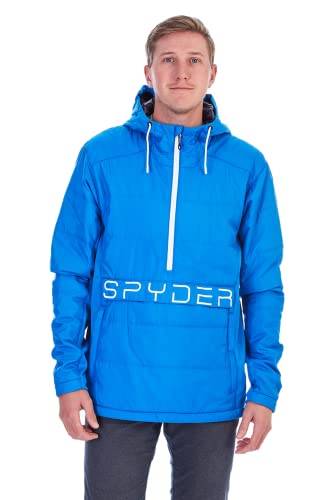 SPYDER MEN'S STANDARD FORCE ANORAK, COLLEGIATE, X-LARGE - Brand New