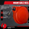 REELWORKS Air Hose Reel Retractable 1/4" x 33’ Feet Water Flex 180 PSI - Red - Like New