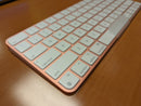 Apple Magic Keyboard Touch ID Wireless Bluetooth Silicon Genuine - Orange Like New