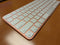 Apple Magic Keyboard Touch ID Wireless Bluetooth Silicon Genuine - Orange Like New