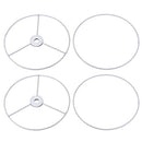 UXCELL LAMP SHADE RING 150MM DIA LAMPSHADE HOLDER FRAME CONNECTING LAMP - WHITE - Like New