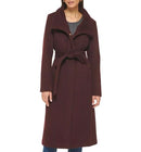 352SW430 COLE HAAN WOMEN'S LONG SLEEVE FORMAL SLICK WOOL COAT_SIZE 10_BGRD - Like New