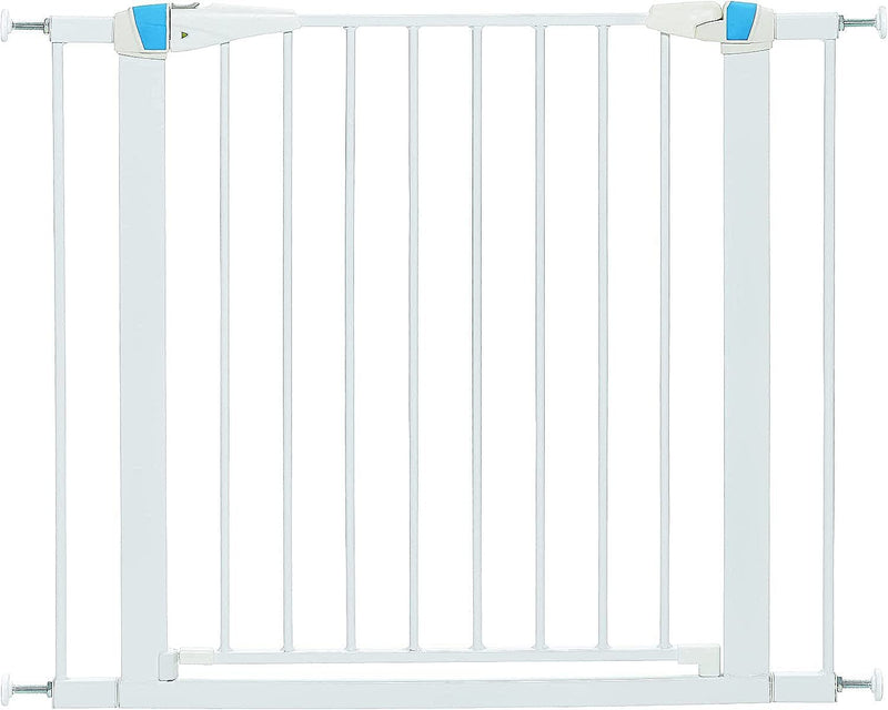 MidWest Homes for Pets 29" Tall Walk-Though Steel Pet Gate, White - Brand New
