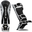 ZHONGLE Pro MMA Shin Guards 12mm High-Density Foam, Adjustable Strap - NEW - Brand New