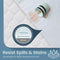 SAFEREST WATERPROOF FULL SIZE MATTRESS PROTECTOR FITTED SYNCHKG022168 - WHITE - Like New