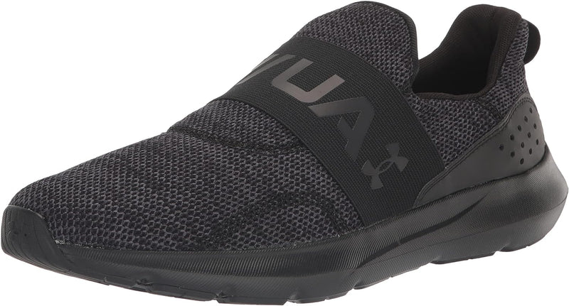 3026506 Under Armour Men's Surge 3 Slip on Running Shoe BLACK/BLACK/BLACK 9.5 - Like New