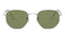 RAY-BAN HEXAGONAL FLAT LENSES- 9198/4E G-15 FRAME SIZE 51/21MM - POLISHED SILVER - Like New
