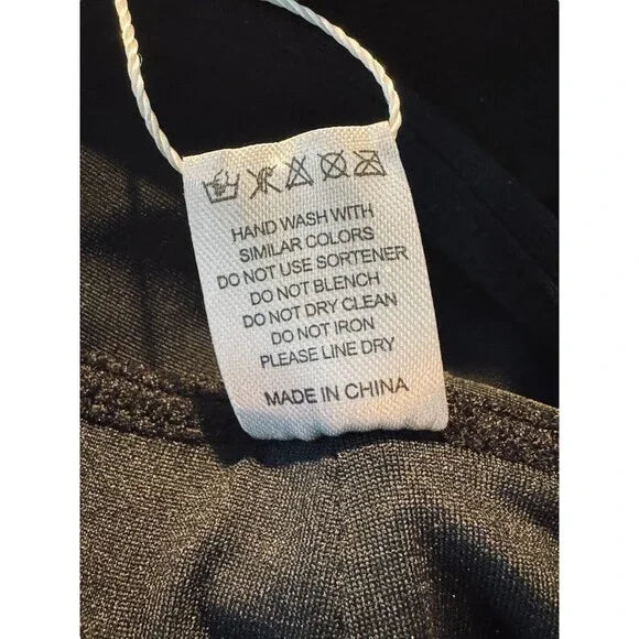 TOURNESOL WOMEN MEDIUM SWIM SHORTS BLACK TIE SIDE & FULL LINED - SIZE M - BLACK - Like New