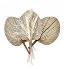 Chrissenia Dried Palm Leaves 18" with Boho Dried Flowers | B09Z6537KY - Like New