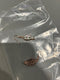 GENERIC GOLD AND WHITE LEAF EARRINGS - GOLD AND WHITE - Like New
