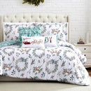 SOUTHSHORE 6-PIECE CHRISTMAS BEDDING QUEEN, 2 PILLOWS 2 SHAMS - HAPPY HOLIDAYS - Brand New