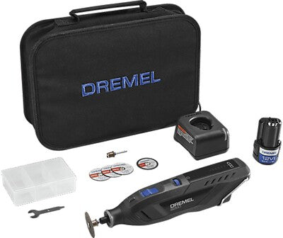 DREMEL 12VLI-ION VARIABLE SPEED CORDLESS SMART ROTARY TOOL - BLACK - Like New