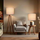 Extra Large B0F9PPHNNJ White Lamp Shades Set of 2 Natural Linen - Brand New