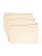 SMEAD FILE FOLDER WITH PROTECTION 1/3-CUT TAB LEGAL SIZE MANILA 100 PER BOX - Brand New
