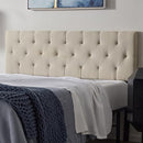 Lucid Mid-Rise Upholstered Headboard Lucy Q by LUCID Home - Queen - Pearl - Like New