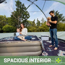 Happy Travel Camping Tent 4/6 Person Dome Tents for Camping Rainfly - Green - Brand New