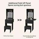 ARTETHYS SMALL VANITY DESK SET WITH 3 ADJUSTABLE MIRROR - IF018 - BLACK - Like New