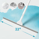 BOOMJOY Floor Squeegee 22" Squeegee 11" Microfiber Scrubber Long Telescopic - Like New