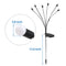 GUSTAVE 8LED SOLAR FIREFLY OUTDOOR WATERPROOF STAKE LIGHTS GARDEN DECORATIVE 4PK - Like New